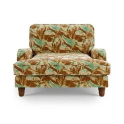 Beatrice Luxe Palm Velvet Snuggle Chair -Furniture Sale Store 30927537 alt07