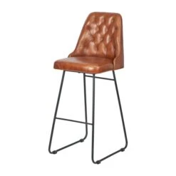 Camillo Diamond Back Bar Stool, Leather -Furniture Sale Store 30931586 alt05