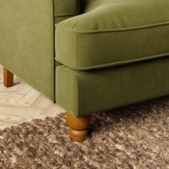 Beatrice Velvet Olive Corner Sofa -Furniture Sale Store 30931697 alt04