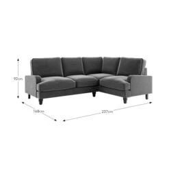 Beatrice Velvet Olive Corner Sofa -Furniture Sale Store 30931697 alt09