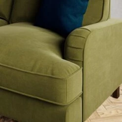 Beatrice Velvet Olive Corner Sofa -Furniture Sale Store 30931698 alt03