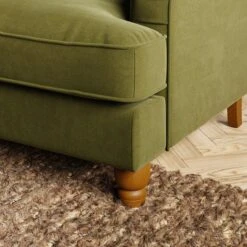 Beatrice Velvet Olive Corner Sofa -Furniture Sale Store 30931698 alt04