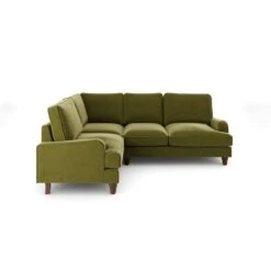 Beatrice Velvet Olive Corner Sofa -Furniture Sale Store 30931698 alt06