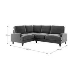 Beatrice Velvet Olive Corner Sofa -Furniture Sale Store 30931698 alt09