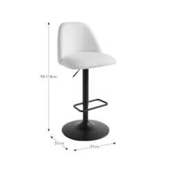 Delaney Adjustable Height Bar Stool, Boucle 11 Delaney Adjustable Height Bar Stool, Boucle -Furniture Sale Store 30933523 alt09