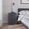 Harmony Foster 3 Drawer Bedside Table