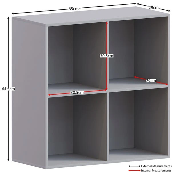 Vida Designs Durham 2x2 Cube Storage Unit 2 Vida Designs Durham 2x2 Cube Storage Unit - Image 2
