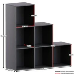 Vida Designs Durham 6 Cube Staircase Storage Unit -Furniture Sale Store 30949054 alt01
