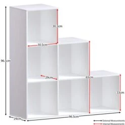 Vida Designs Durham 6 Cube Staircase Storage Unit -Furniture Sale Store 30949055 alt01