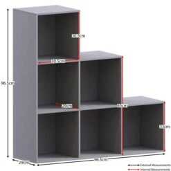 Vida Designs Durham 6 Cube Staircase Storage Unit -Furniture Sale Store 30949056 alt01