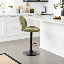 Jayde Adjustable Bar Stool, Velvet -Furniture Sale Store 30958646