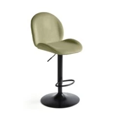 Jayde Adjustable Bar Stool, Velvet -Furniture Sale Store 30958646 alt03