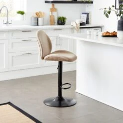Jayde Adjustable Bar Stool, Velvet -Furniture Sale Store 30958647