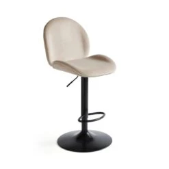Jayde Adjustable Bar Stool, Velvet -Furniture Sale Store 30958647 alt04