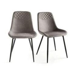 Walden Set Of 2 Dining Chairs, Faux Leather -Furniture Sale Store 30959626 alt08