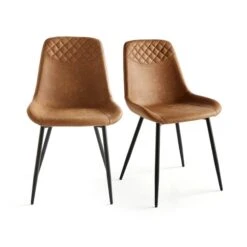 Walden Set Of 2 Dining Chairs, Faux Leather -Furniture Sale Store 30959948 alt07