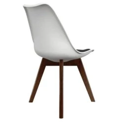 Fusion Living Soho White Plastic Dining Chair With Squared Legs -Furniture Sale Store 30960291 alt04