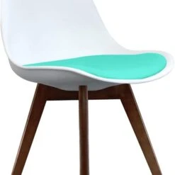 Fusion Living Soho White Plastic Dining Chair With Squared Legs -Furniture Sale Store 30960292 alt03