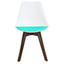 Fusion Living Soho White Plastic Dining Chair With Squared Legs -Furniture Sale Store 30960292 alt05