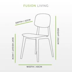 Fusion Living Oslo Plastic Dining Chair -Furniture Sale Store 30960507 alt09