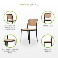 Fusion Living Plastic Cafe Dining Chair -Furniture Sale Store 30960509 alt07