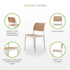 Fusion Living Plastic Cafe Dining Chair -Furniture Sale Store 30960510 alt07