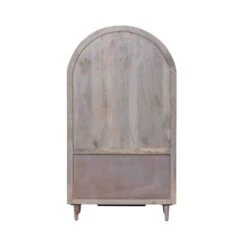 Indus Valley Atomic 2 Door Glass Cabinet, White Wash -Furniture Sale Store 30965891 alt05