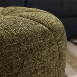 Pumpkin Distressed Chenille Footstool -Furniture Sale Store 30966298 alt02