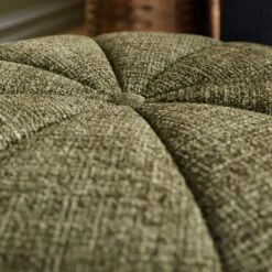 Pumpkin Distressed Chenille Footstool -Furniture Sale Store 30966298 alt03