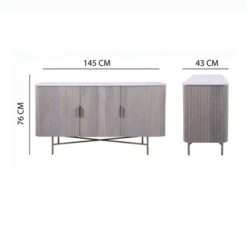 Indus Valley Cleo 3 Door Sideboard -Furniture Sale Store 30982741 alt09
