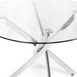 Anderson 4 Seater Round Glass Dining Table 9 Anderson 4 Seater Round Glass Dining Table -Furniture Sale Store 30987566 alt02