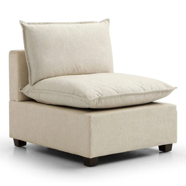 Moda 3 Seater Modular Sofa With Chaise, Natural Boucle 4 Moda 3 Seater Modular Sofa With Chaise, Natural Boucle - Image 4