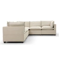 Moda Corner Modular Sofa, Natural Boucle -Furniture Sale Store 60217244 alt03