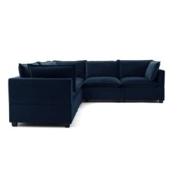 Moda Corner Modular Sofa, Navy Velvet 9 Moda Corner Modular Sofa, Navy Velvet -Furniture Sale Store 60217245 alt03